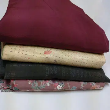 기모노 순수 실크, ? 화학 섬유 4개 세트