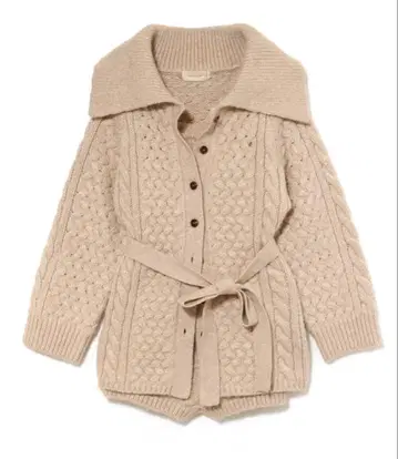 [정품] andmary Pam 케이블 니트 세트 업 베이지