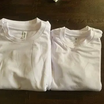 드라이 셔츠 화이트 티셔츠 14개 세트 S.M 사이즈