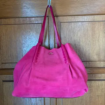 NINA RICCI 핑크 스웨이드 토트백