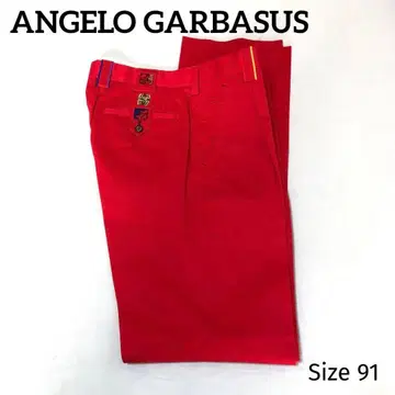 [ 미사용 새상품 ] ANGELO GARBASUS 팬츠 레드 XL 91