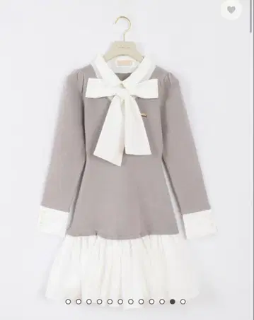 안미르 셔츠 도킹 니트 원피스