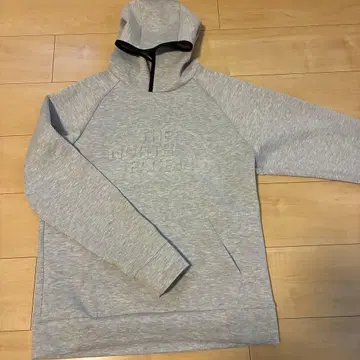 THE NORTH FACE 그레이 후드티 엠보싱