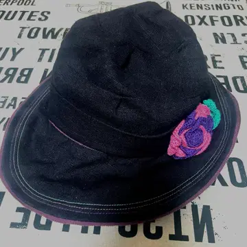 ANNA SUI 모자 블랙 컬러