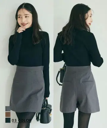 basement 스커트 숏팬츠 그레이 s