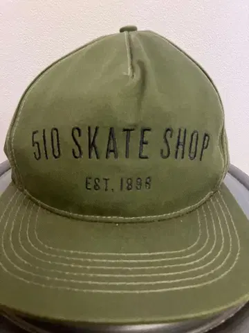 510 SKATE SHOP 올리브 그린 캡