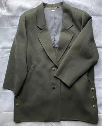 프리 사이즈 라무 혼방 울 코트