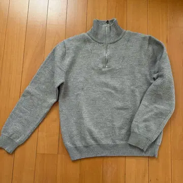 테리 하프 지퍼 니트 스웨터 사이즈 40