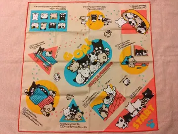 [레트로] TAMA&FRIENDS 주사위 놀이 크로스 냅킨 급식 1987