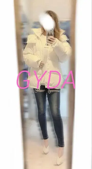 제이다 GYDA 미디 다운 자켓 당일 발송