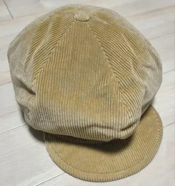 DECHO 코듀로이 헌팅 캡 브라운 베이지