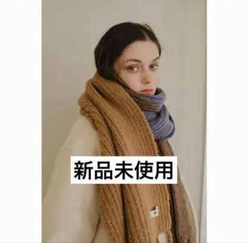 pinue 삼색 니트 머플러