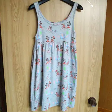 도쿄 디즈니랜드 미키 미니 덤보 밤비 올 패턴 점프 스커트 원피스