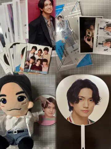 마사카도 요시노리 부채 하피누이 아크릴 스탠드 캔뱃지 사진 골판지