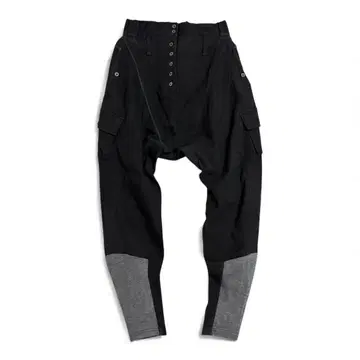 wildfraulein 입체 절개 3D 사루엘 팬츠 후염 블랙