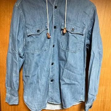 오어슬로우 후디드 셔츠 사이즈 3 데님 봄/가을
