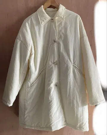 select moca 충전솜 다운 미들 코트 아이보리