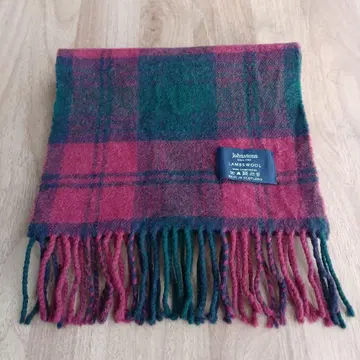 Johnstons  울 머플러 체크