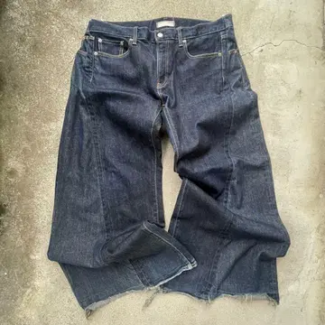 remake wide flare denim pants