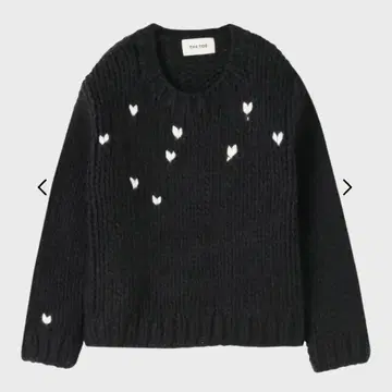 THE TOE NOTTING-HILL HEART KNIT BLACK