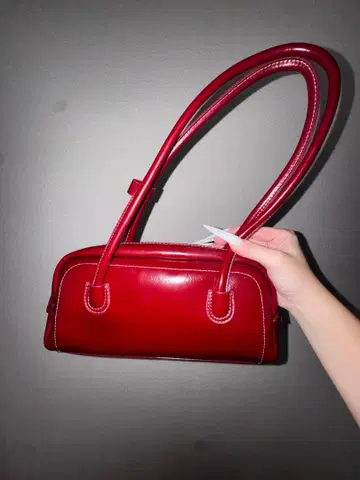 Y2k 버건디 핸드백