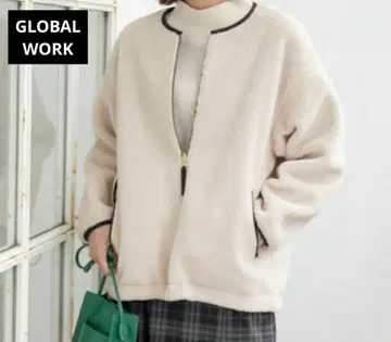 [ 새상품급 ] GLOBAL WORK 보아 자켓 리버서블 M 사이즈