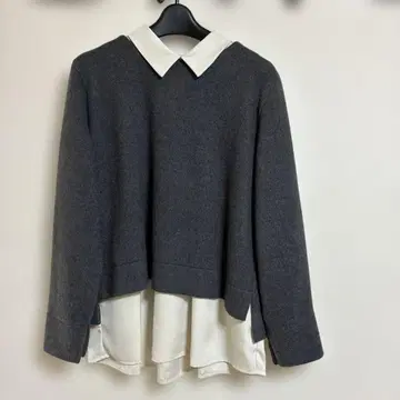 a.v.v 그레이 셔츠 포함 스웨터 긴팔 새상품 택 포함 L 사이즈