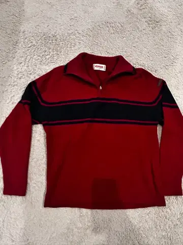 McGregor 빨간색 집업 스웨터 M