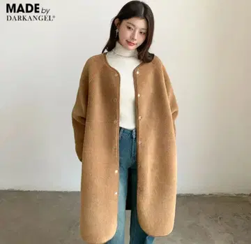 미사용 새상품 다크 엔젤 2WAY 리버서블 코트 카멜