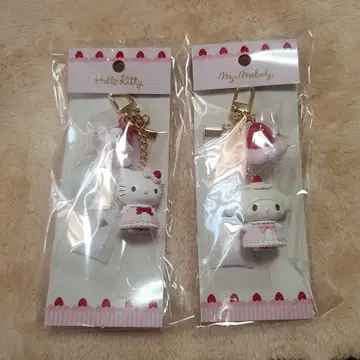 딸기 휘핑 키티 마이멜로디 키링