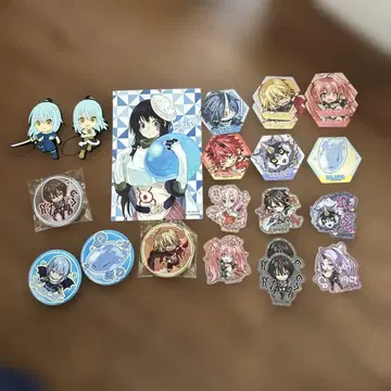 전생했더니 슬라임이었던 건에 대하여 핀 배지 키링 세트