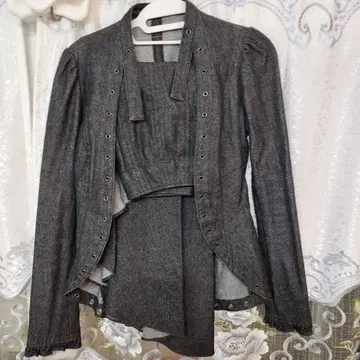 앨리스아우아아 aliceauaa 데님 스커트 셋업