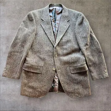 [ 새상품급 ] Kent 트위드 자켓 헤링본 울 브라운