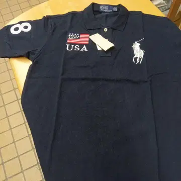 랄프 로렌 POlo 국기 반팔 피케 셔츠