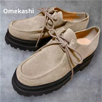 Omekashi 통굽 로리안 신발 37 베이지 스웨이드 오메카시