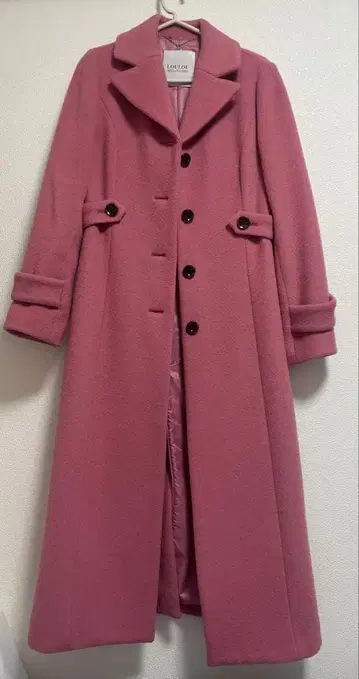 LOULOU WILLOUGHBY 핑크 롱 코트
