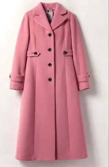 LOULOU WILLOUGHBY 핑크 롱 코트