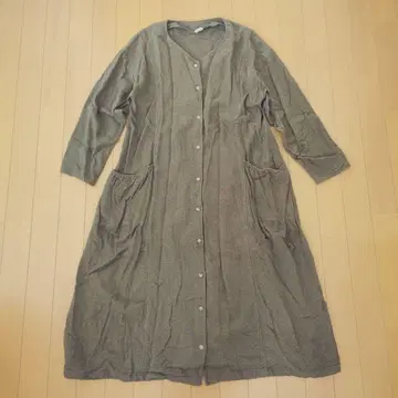 08Mab 헤링본 프론트 오픈 원피스 겉옷