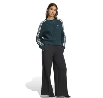 adidas 니트 스웨터 S 사이즈 다크 그린