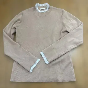 [ 새상품급 ] ESTNATION 베이지 프릴 니트