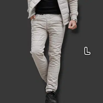 썸디프 SOMEDIFF 프론트 충전솜 뒷면 샤기 조거 팬츠 L ra4