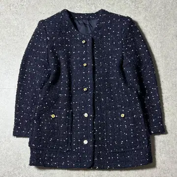 90s INGEBORG 트위드풍 자켓 골드 버튼 pinkhouse