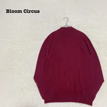 EK4120 [블루밍 서커스] 캐시미어 니트 [L] 하이넥 보르도 루즈핏