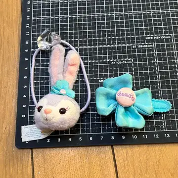 [ 중고 ] 홍콩 디즈니랜드 스텔라 루 머리끈 & 리본 클립 2