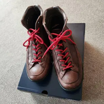 [ 어라운드 더 슈즈 ] 가죽 하이컷 신발 size42