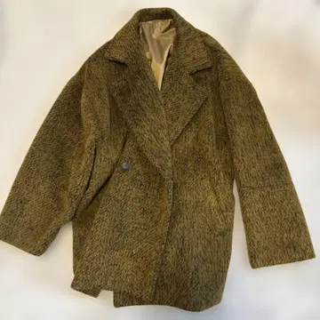 샤기 미들 코트 머스타드