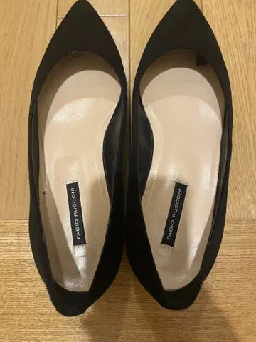 [미사용에 가까움] 파비오 루스꼬니 블랙 플랫슈즈