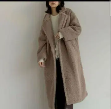 새상품급 Re:EDIT 보아 빅 칼라 더블 체스터 코트 리에디