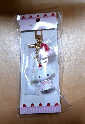 산리오 딸기 휘핑 케이크 마이멜로디 키링