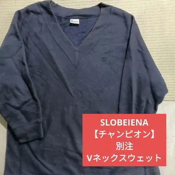 W1216 SLOBEIENA [챔피온] 별주 V넥 맨투맨